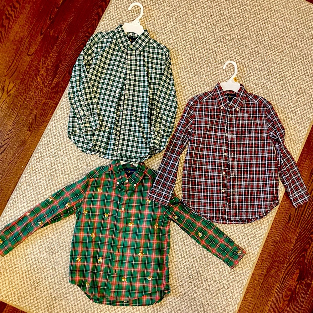 Ralph Lauren Boys Plaid Dress Shirts (3)